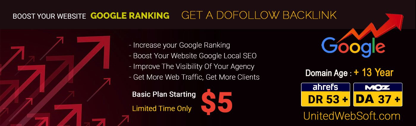 Get dofollow backlink at UnitedWebSoft.com